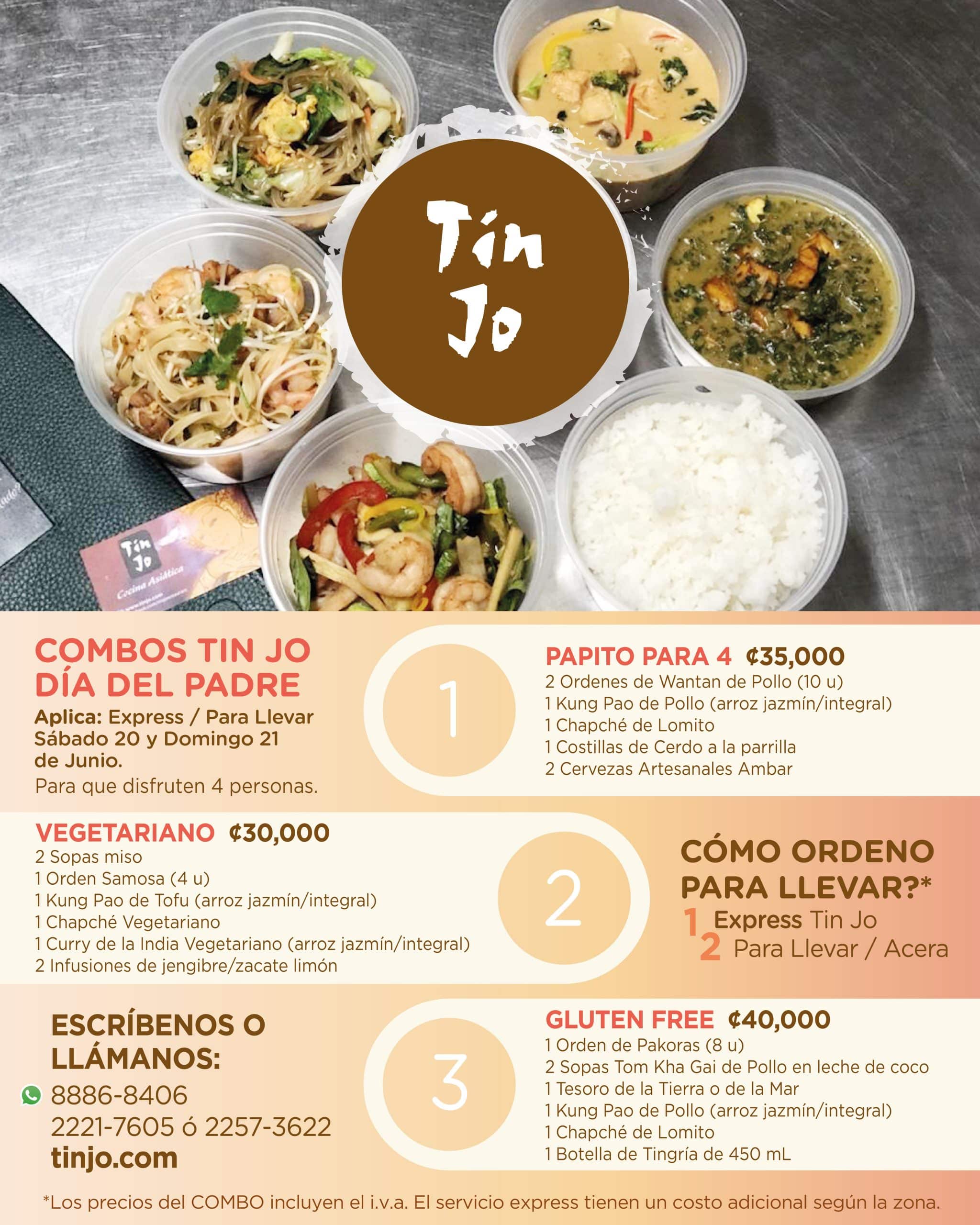 combos express201 Restaurante Tin Jo