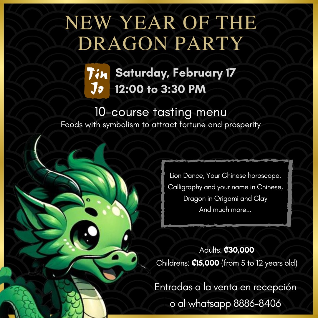 New year of the Dragon party at Tin Jo! Tin Jo Restaurant